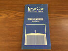 1983 Ford Town Car Owner's Manual