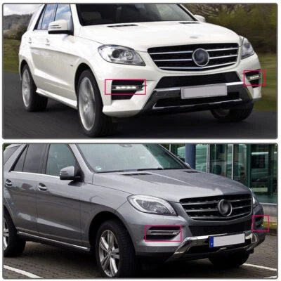 2Pcs Fit For 2012-2015 Mercedes-Benz W166 ML GLK Daytime Running Light Fog Lamp - Изображение 1 из 4