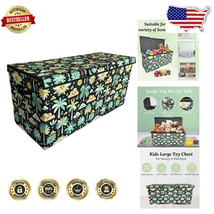 Lightweight Kids Toy Chest - Collapsible Toy Organizer with Safe Soft Close Lid - Picture 1 of 10