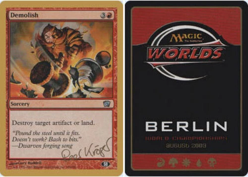 Demolish - Sideboard - Peer Kroger - 2003 ~ Moderately Played World Championship - Image 1 of 1