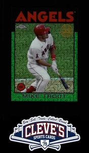 2021 TOPPS CHROME MIKE TROUT 20/99 GREEN MOJO REFRACTOR SILVER PACK LA ANGELS - Picture 1 of 2