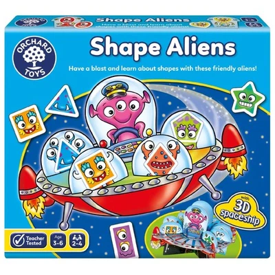 Orchard Toys Shape Aliens Space Themed Matching Game Learn Shapes Colours - Image 1 of 2
