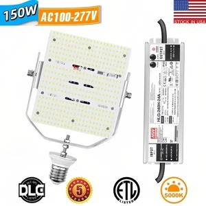 150W LED Shoebox Retrofit Kit Replace 600W Metal LED Parking Lot Lights Halide - Picture 1 of 11
