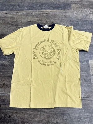 Camisa Amarilla Abercrombie & Fitch Y2K MERMAID DIVE TOURS - Grande - ¡NUEVA! Foto 1 de 4