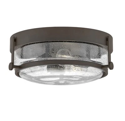 Hinkley Lighting Harper 3 Light 16"W Flush Mount Drum, 3640OZ-CS - Bronze - Image 1 of 4