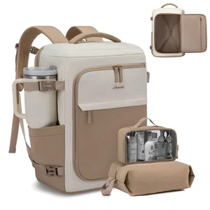 Reiserucksack für Damen 17,3 Zoll Handgepäck Rucksack für Reisen auf dem Flugzeug... - Bild 1 von 7