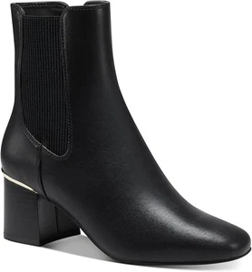 Bota Alfani Rockee para mujer punta cuadrada negra lisa - Imagen 1 de 3