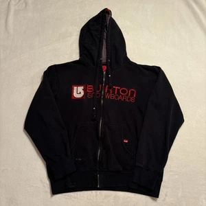 Y2K Burton Snowboards Zip Up Hoodie Men's Medium - READ - Picture 1 of 9