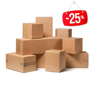 20 pezzi SCATOLA DI CARTONE imballaggio spedizioni 25x15x10cm  scatolone avana - Imagen 1 de 1