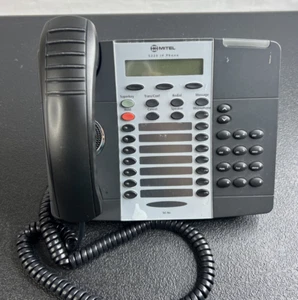Mitel 5220 Office IP Phone Black 50002818 Handset & Stand Tested Working - Picture 1 of 5