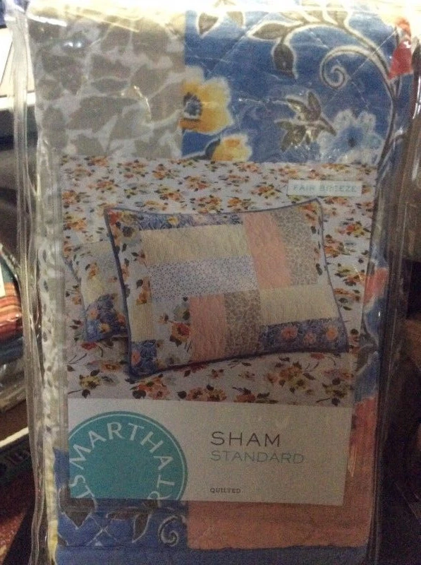 Стандартная стеганая наволочка Martha Stewart Fair Breeze новая нераспакованная - Изображение 1 из 1