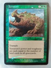 1x FOIL Terravore - Played - Green Odyssey Mtg Magic Rare Free Shipping