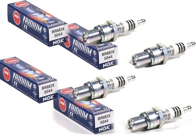 KIT 4 CANDELE NGK IRIDIUM BR8EIX KAWASAKI Z 750 1976 1977 1978 1979 1980 AL 1983 - Immagine 1 di 3