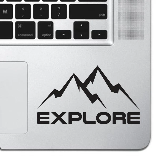 Explore Vinyl Sticker Keyboard MacBook Pro Air Decal Inspirational Text Laptop - Image 1 of 2