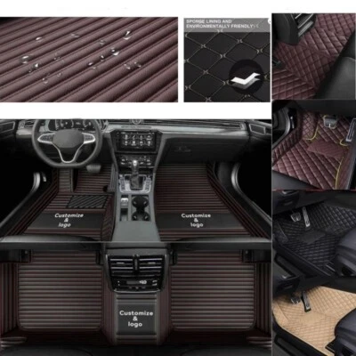 Luxury Carpets Fit Audi Q5 Q5L Q5 e-tron Car Floor Mats PU Leather 2009-2025 - Imagem 1 de 4
