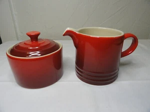 Le Creuset Sahne & Zucker 3-teiliges Set Cherise Rot - Bild 1 von 4