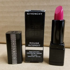 Givenchy Rouge Interdit Satin Lipstick*23 Fuchsia-In-The-Know*TravelSz*.04oz*NIB - Picture 1 of 1
