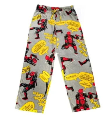 Pantalones de salón de vellón para hombre Marvel Deadpool talla S Foto 1 de 2