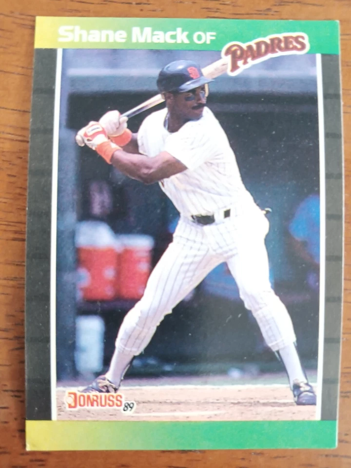SHANE MACK SAN DIEGO PADRES 1989 DONRUSS BASEBALL CARD #538 - Image 1 of 1