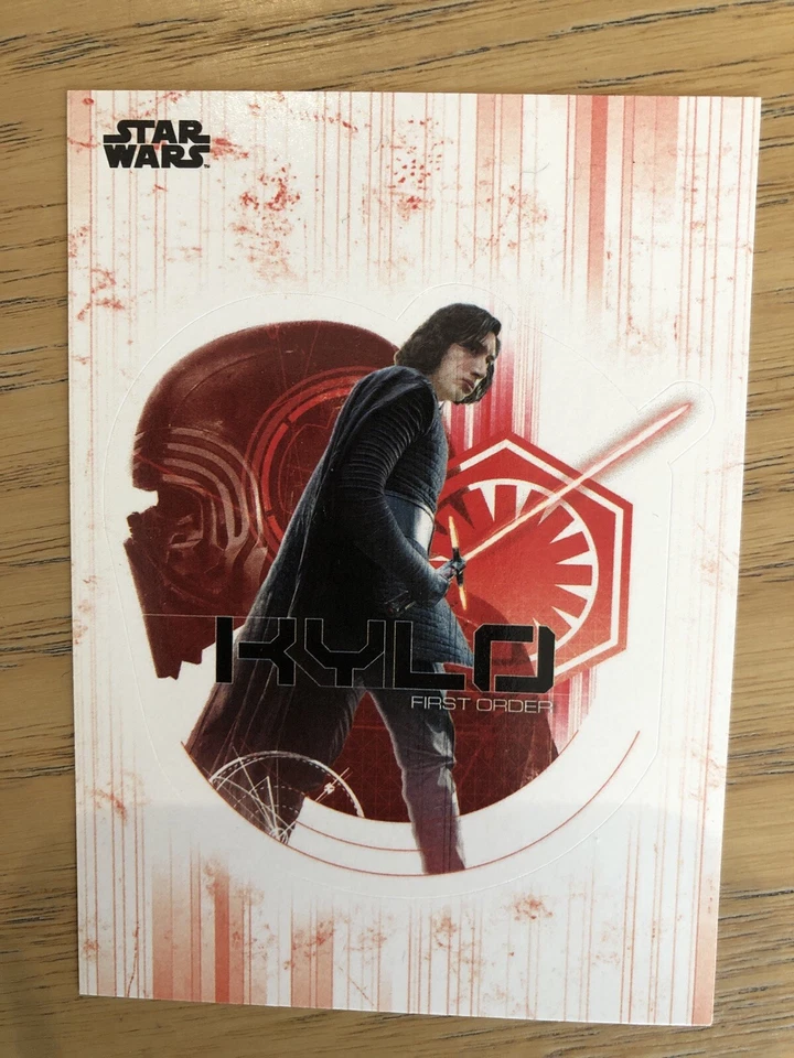 Star Wars The Last Jedi: Sticker Insert Chase Card (DS-1) Kylo Ren - Image 1 of 1