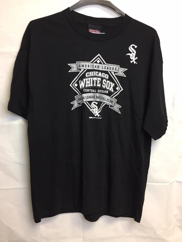 Stitches Athletic Gear Mens Size XL White Sox MLB Baseball T shirt Black Cover