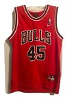 MICHAEL JORDAN Chicago Bulls #45 Red Jersey Nike Adult M STITCHED Last Dance