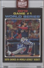 JUAN SOTO 2023 TOPPS ARCHIVES BUYBACK AUTO 2/6 2020 TOPPS HERITAGE #327