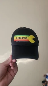 Pac-Man Limited Edition Black Retro Trucker Hat. 2023 7-Eleven - Picture 1 of 4