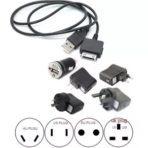 Battery Wall AC Charger+USB CABLE FOR MICROSOFT ZUNE HD MP3 mp4 Zune 30G-120G - Picture 1 of 13