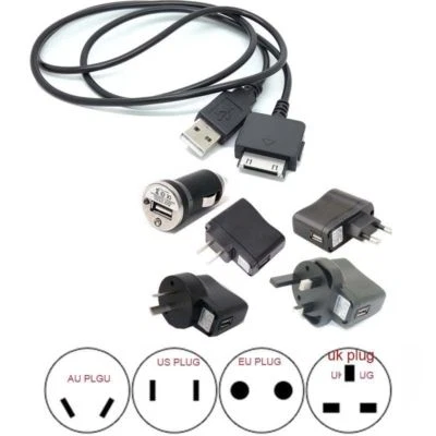 Battery Wall AC Charger+USB CABLE FOR MICROSOFT ZUNE HD MP3 mp4 Zune 30G-120G - Image 1 of 4