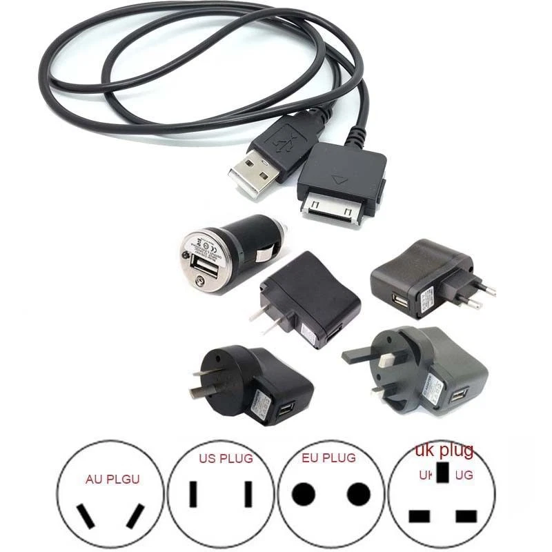 Battery Wall AC Charger+USB CABLE FOR MICROSOFT ZUNE HD MP3 mp4 Zune 30G-120G - Image 1 of 4