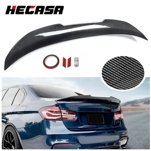 Carbon Fiber PSM Style Rear Trunk Spoiler Wing For BMW F30 F80 335i 328i 12-18 - Picture 1 of 15