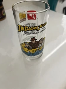 Vintage 1984 Indiana Jones & the Temple of Doom Glass Tumbler 7UP Promo Glass - Picture 1 of 4