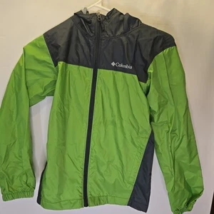 Columbia Kids Jacket/Windbreaker Green And Gray Size 10/12 - Picture 1 of 7