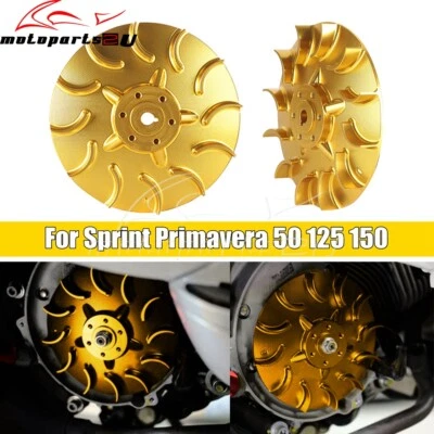 Accesorios internos de radiador de aluminio CNC dorado para Vespa Primavera Touring 150 Foto 1 de 4