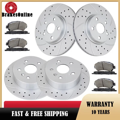 Pastillas de rotores de freno delanteros y traseros aptas para Toyota Camry Avalon Lexus ES350 ES300h Foto 1 de 4