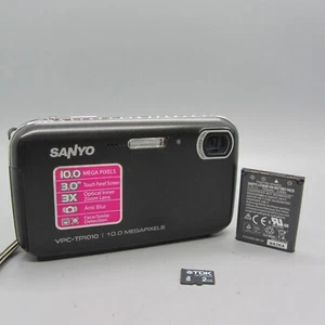 Sanyo VPC-TP1010 10.0MP Compact Digital Camera Black Tested - Picture 1 of 6