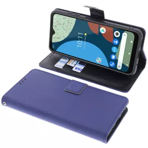 Tasche für Fairphone 4 Book-Style Schutz Hülle Handytasche Buch Blau - Bild 1 von 6