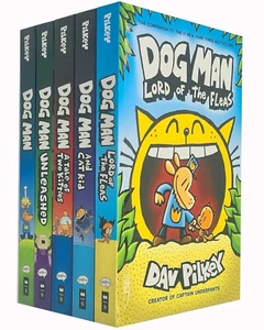 Dog Man by Dav Pilkey: Books 1-5 Collection Set - Ages 6-12 - Paperback - Picture 1 of 2