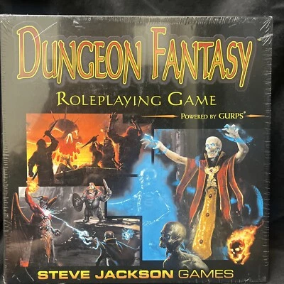 Dungeon Fantasy RPG  Boxed Set Steve Jackson Games Complete Unpunched Cards - Image 1 of 3