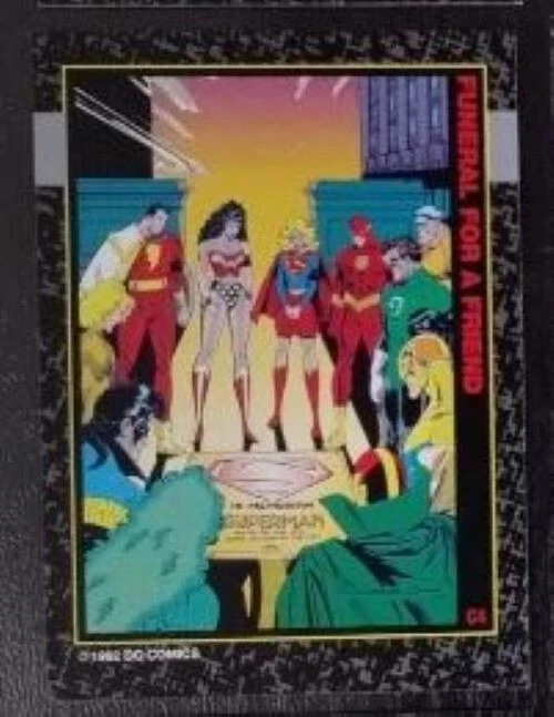 1992 SkyBox DC Death of Superman Funeral For A Friend # C4 - Image 1 of 1