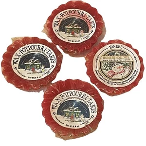 Yankee Candle HOME FOR THE HOLIDAYS Lot of 4 Wax Tart Melts RETIRED SEALED - Picture 1 of 5