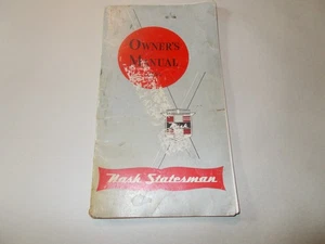 1951 Nash Statesman Owners Manual - Bild 1 von 2