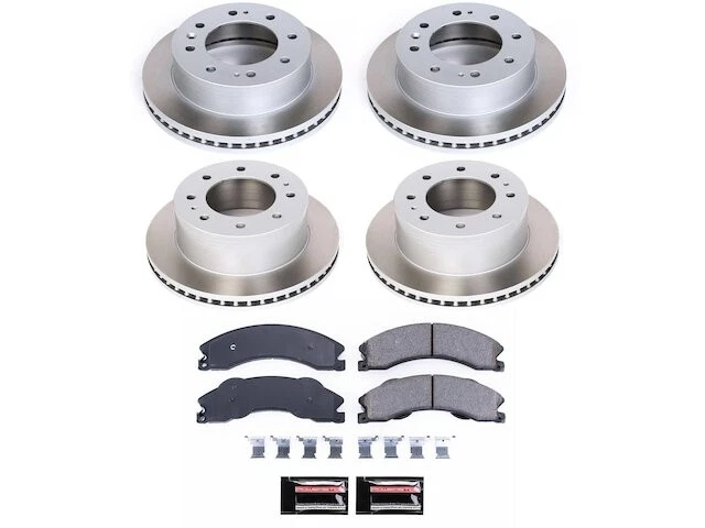 Комплект переднего и заднего тормозных колодок и ротора 57GPQX72 для GMC Sierra 2500 HD 3500 2011 - Изображение 1 из 1