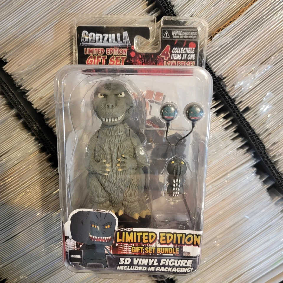 NECA Godzilla Limited Edition Gift Set 3d Vinyl Figure Body Knocker Earbuds 2019 - Изображение 1 из 1
