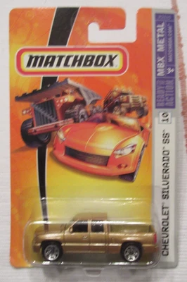 MATCHBOX 2006 MBX METAL CHEVROLET SILVERADO SS GOLD #10 - Image 1 of 4