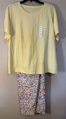 Conjunto de pijama Sonoma para mujer XXL 2XL 2 piezas ropa de dormir pantalones florales NUEVO Foto 1 de 4