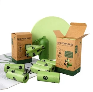 Compostable Dog Poop Bags, Cornstarch Eco-Friendly, HOME COMPOST NF T 51-800,... - Picture 1 of 5