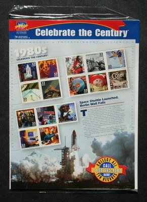 Celebrate the Century, 1 sheet, sealed, 1980s, USPS, Scott #3190 - Image 1 of 2