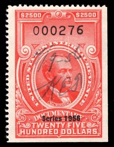 MOMEN: US BRIEFMARKEN #R703 EINNAHMEN DOKUMENTATION GEBRAUCHT GESCHNITTEN SEHR GUTER ZUSTAND LOT #95843* - Bild 1 von 2